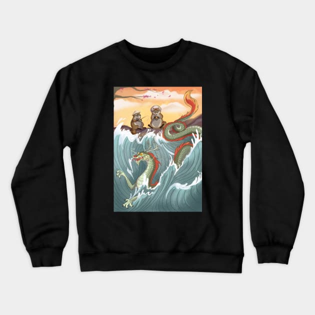 Chinese Dragon Crewneck Sweatshirt by Cari.boou